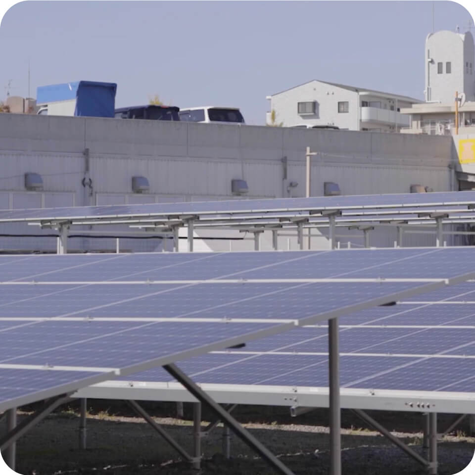 Solar panels have been installed on the premises.